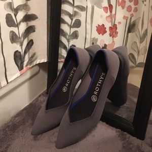 Rothy’s Point Cloud Grey Birdseye + extra insoles